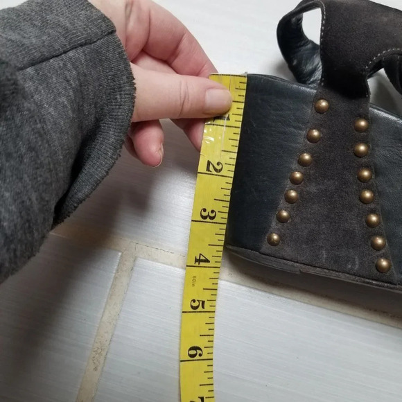 FIORENTINI & Baker Platform Wedge Dany Sandals Brown Black 38.5 - Picture 12 of 16